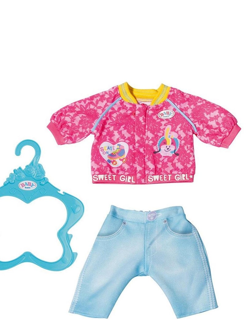 Baby Born Vêtement de poupée 43 cm Costume de Loisirs rose N/A - Kiabi