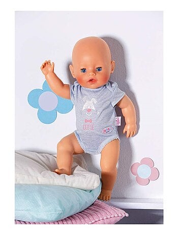 Baby Born Vêtements pour poupée 43 cm Body gris