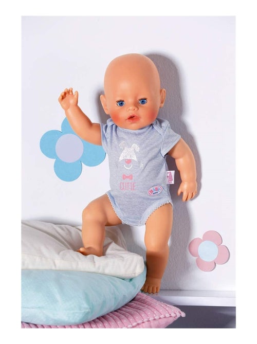 Baby Born Vêtements pour poupée 43 cm Body gris - Kiabi