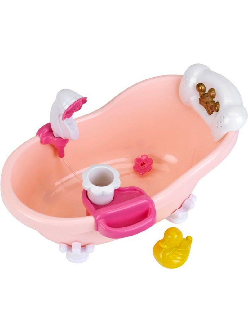 Baby Coralie – Baignoire avec fonctions mousse, sons et lumière Rose - Kiabi