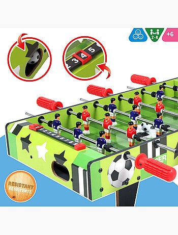 Baby-foot en bois 60x32x14 cm cb games