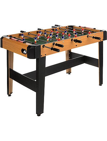 Baby-foot en bois avec pieds 121x61x79 cm cb games