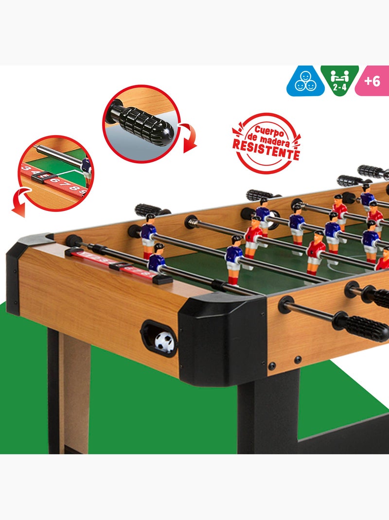 Baby-foot en bois avec pieds 121x61x79 cm cb games N/A - Kiabi