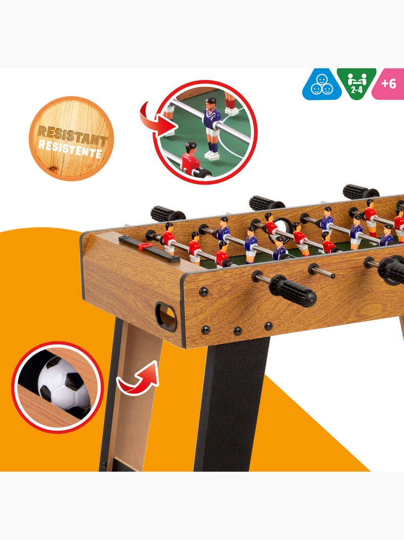 Baby-foot en bois avec pieds 70x37x65 cm cb games N/A - Kiabi