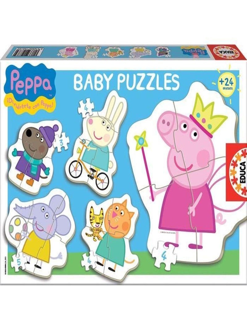 Baby puzzle - 5 puzzles : Peppa Pig N/A - Kiabi