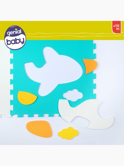 Baby puzzle carpet vehicles 4 pièces en caoutchouc mousse c'baby - Kiabi