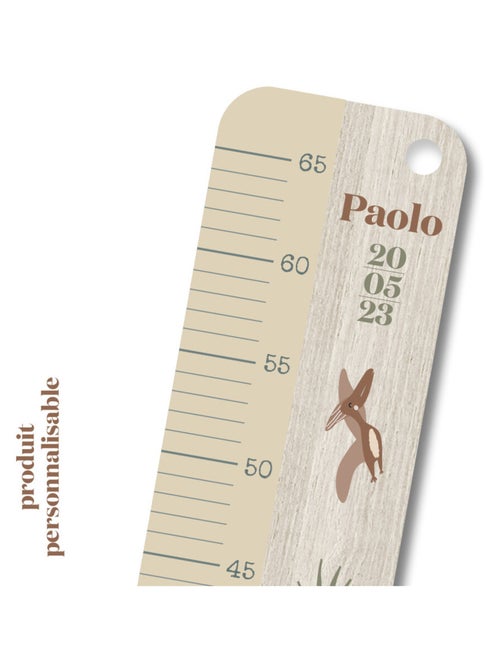 Baby toise en bois All Over Dino - Kiabi Baby toise en bois All Over Dino - Kiabi