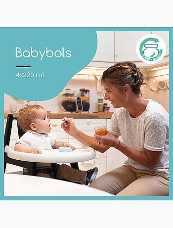 Babybols - Contenants en verre 4x220 ml 'Babymoov'