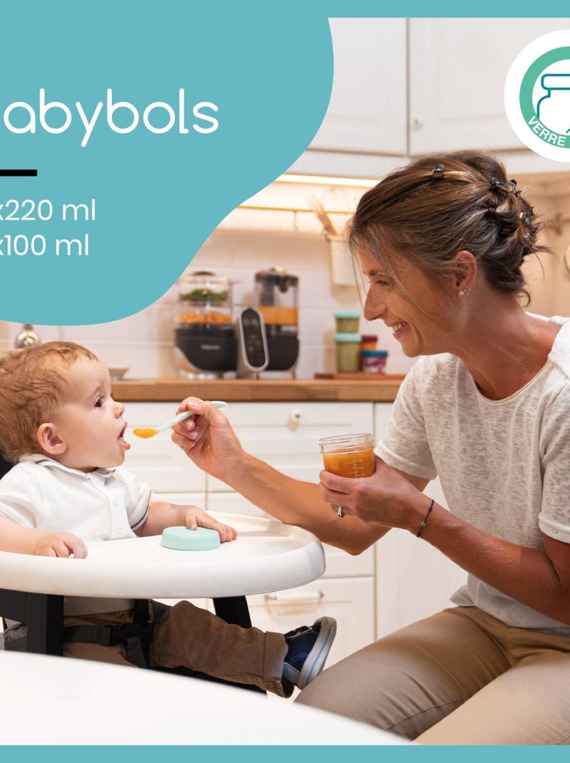Babybols en verre - Multiset - Pots de conservation hermétiques 'Babymoov' Transparent - Kiabi