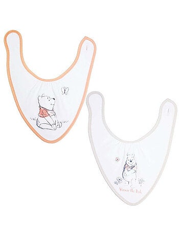 Babycalin - 2 bavoirs bandanas Winnie L'Ourson Naissance