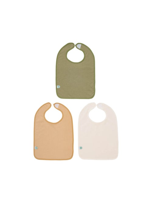 Babycalin - 3 bavoirs bébé éponge 6 mois - Les Colorés - Kiabi