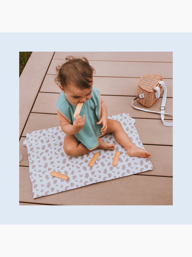 Babycalin - 3 bavoirs bébé éponge 6 mois - Unis constrastés Multicolore - Kiabi