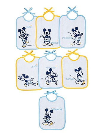 Babycalin - 7 bavoirs naissance Disney Classic Mickey