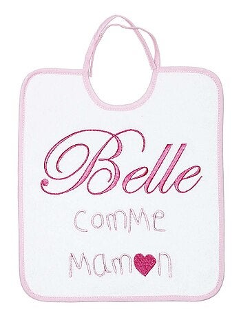 Babycalin - Bavoir à lacets Belle comme Maman - 6 mois