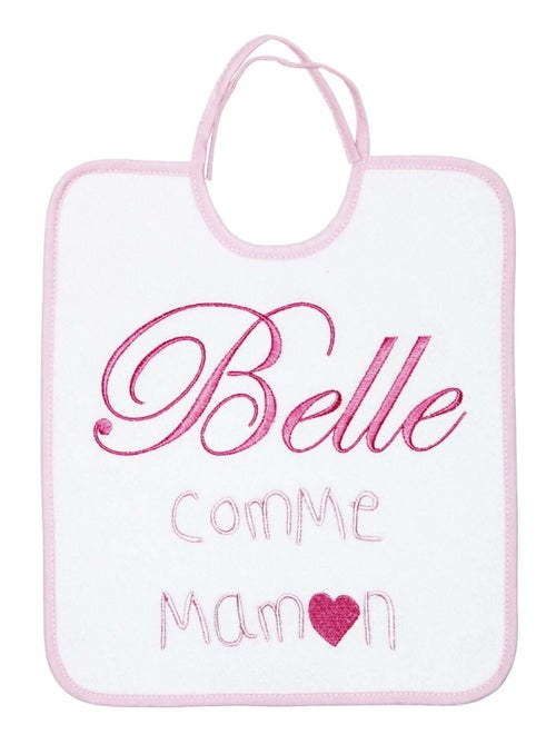 Babycalin - Bavoir à lacets Belle comme Maman - 6 mois - Kiabi