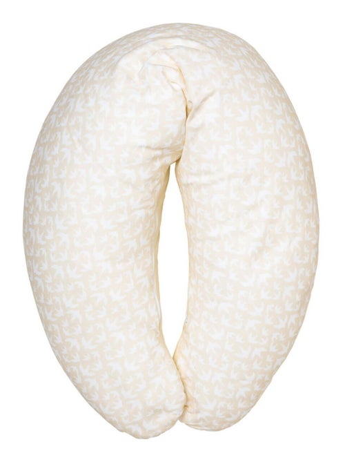 Babycalin - Coussin d'allaitement 110x53 cm - Oiseaux + Sable - Kiabi