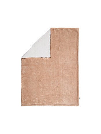 Babycalin - Couverture bébé bi-matière ultra douce