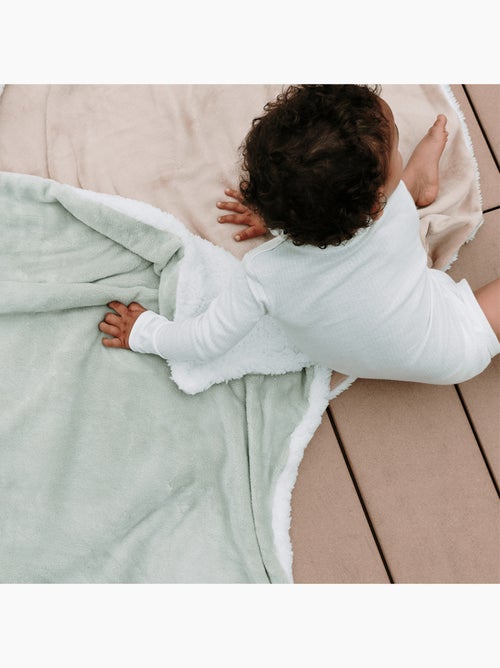 Babycalin - Couverture bébé bi-matière ultra douce - Kiabi