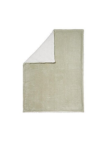 Babycalin - Couverture bébé bi-matière ultra douce