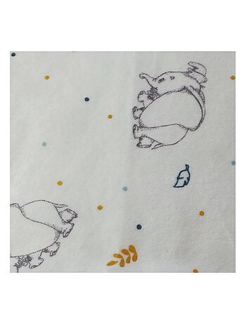 Babycalin - Couverture bébé en flanelle ultra douce 100x140 cm - Dumbo Animals