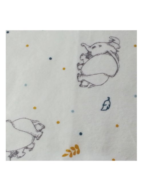 Babycalin - Couverture bébé en flanelle ultra douce 100x140 cm - Dumbo Animals - Kiabi