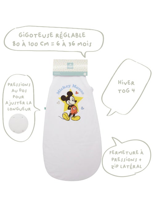 Babycalin - Gigoteuse 6-36 mois hiver 100 cm - Gigoteuse TOG 4 - Happy Mickey - Kiabi