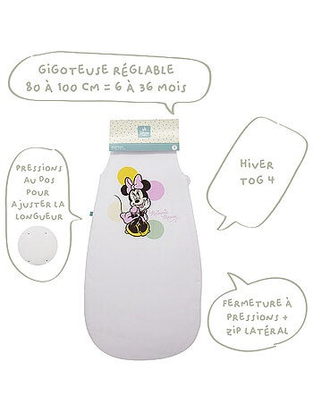 Babycalin - Gigoteuse 6-36 mois hiver 100 cm - Gigoteuse TOG 4 - Happy Minnie