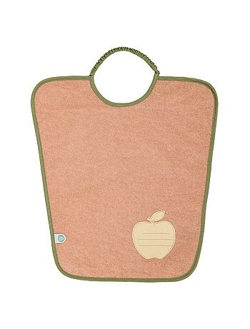 Babycalin - Lot de 2 bavoirs maternelle éponge avec étiquette prénom