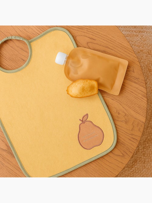 Babycalin - Lot de 2 bavoirs maternelle éponge avec étiquette prénom - Kiabi