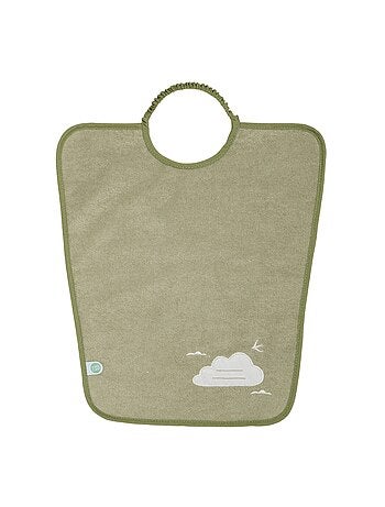 Babycalin - Lot de 2 bavoirs maternelle éponge avec étiquette prénom