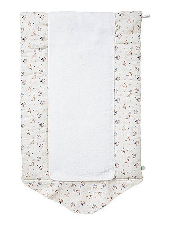 Babycalin - Tapis langer nomade Toutou - Matelas à langer nomade roulé 75x55 cm