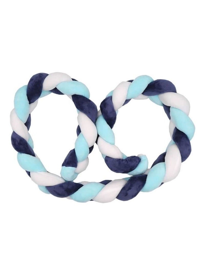 Babycalin - Tresse de décoration bébé Blanc Bleu marine - Kiabi