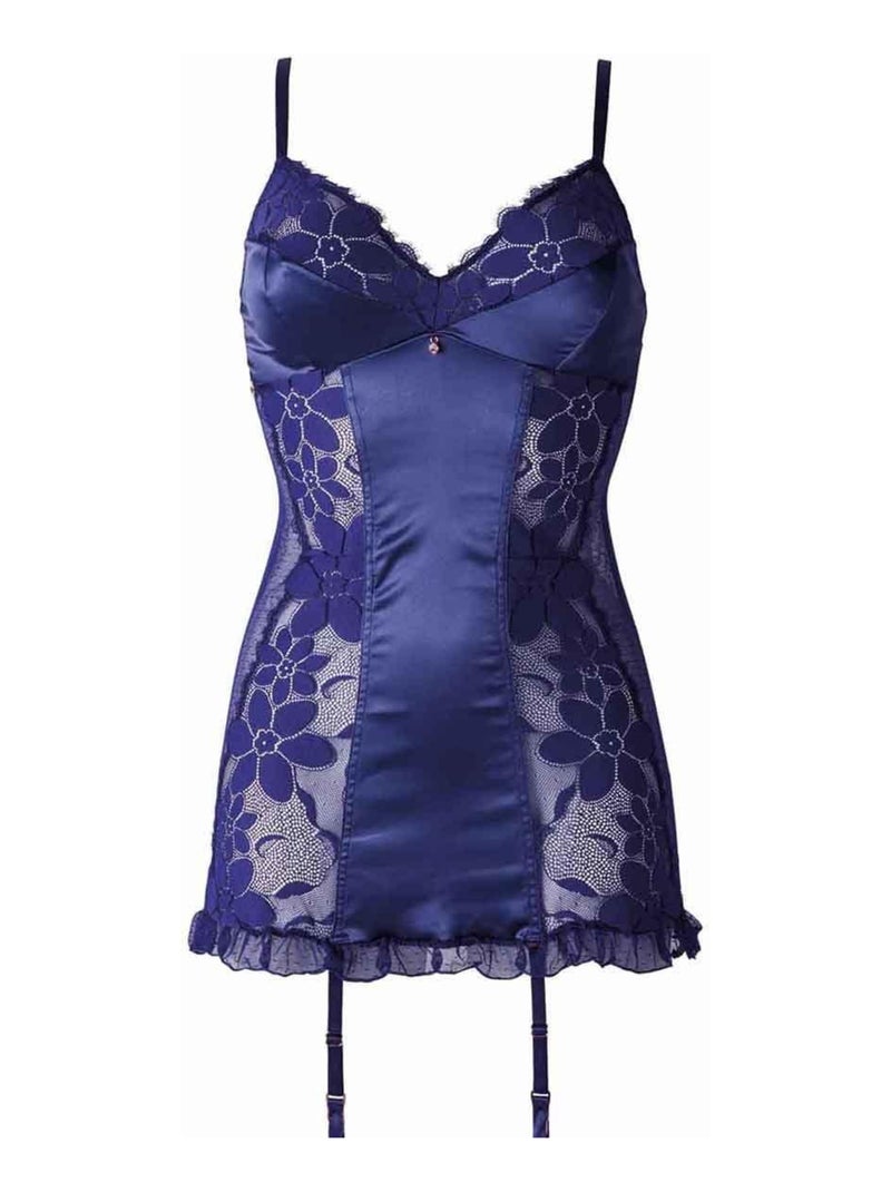 Babydoll BACKSTAGE - Brigitte Bardot Lingerie Bleu - Kiabi