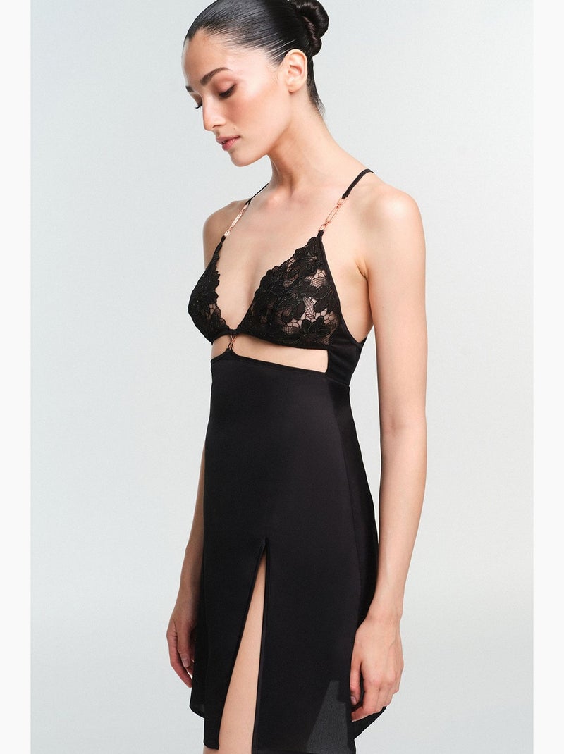 Babydoll obsidia femme penti Noir - Kiabi