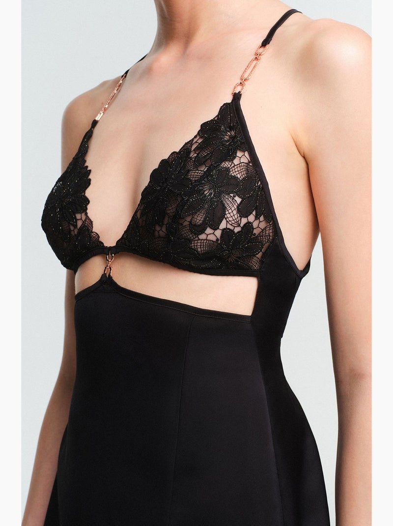 Babydoll obsidia femme penti Noir - Kiabi