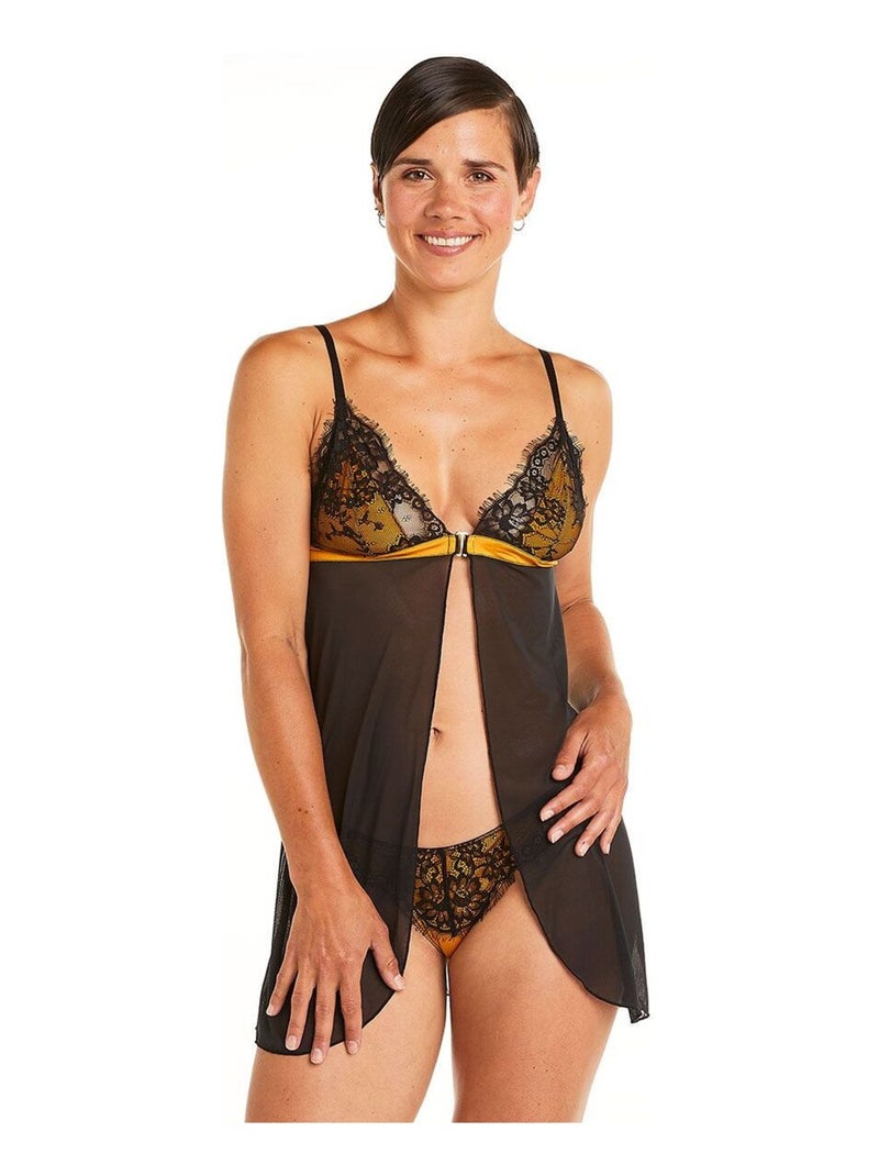Babydoll TSUNAMI - Pomm'Poire Noir - Kiabi