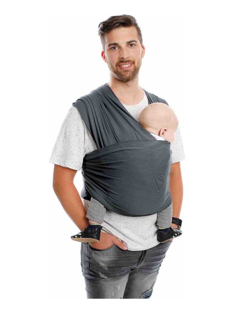 Babylonia | Écharpe de portage Tricot Slen en Bambou Gris - Kiabi
