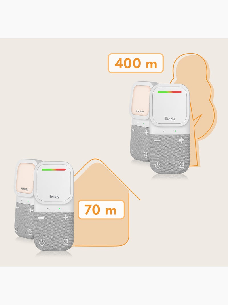 Babyphone audio LIONELO Babyline 2.2 - Communication bidirectionnelle - 12h sans fil Blanc - Kiabi