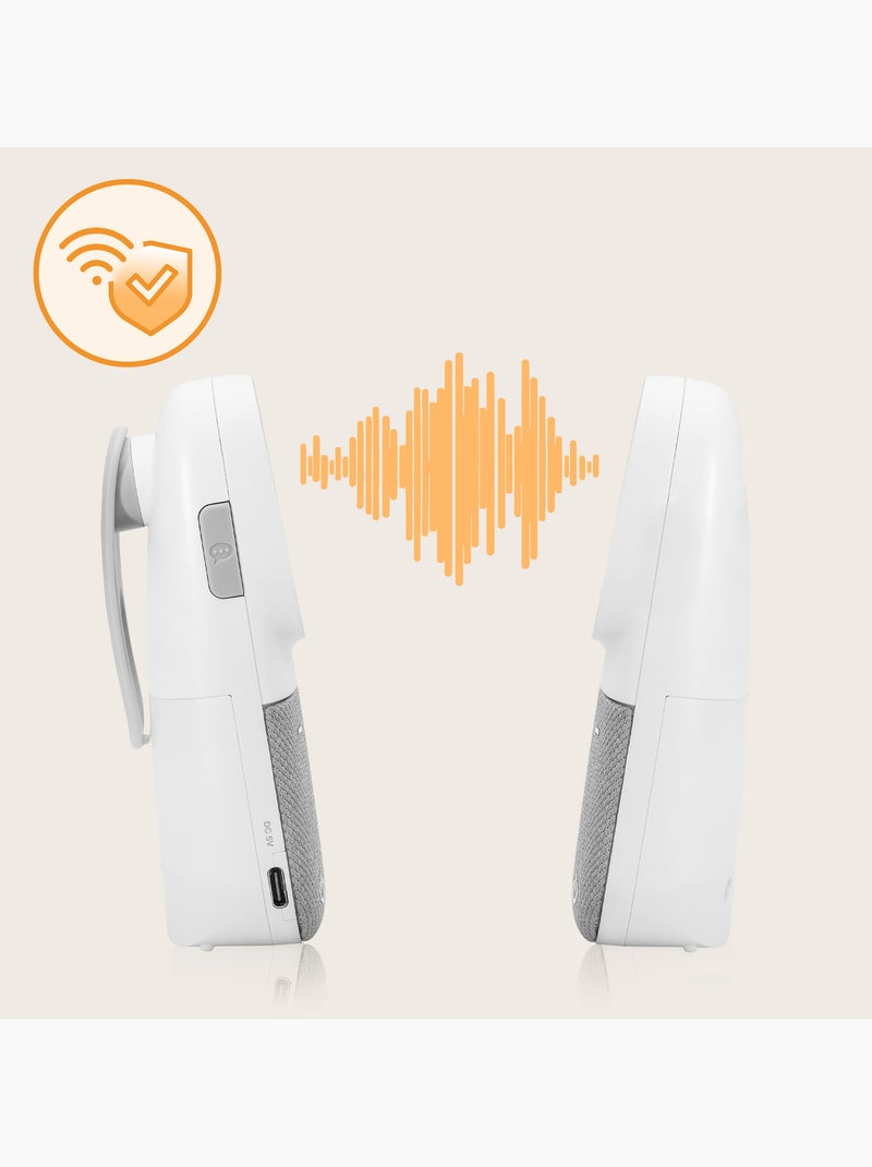 Babyphone audio LIONELO Babyline 2.2 - Communication bidirectionnelle - 12h sans fil Blanc - Kiabi