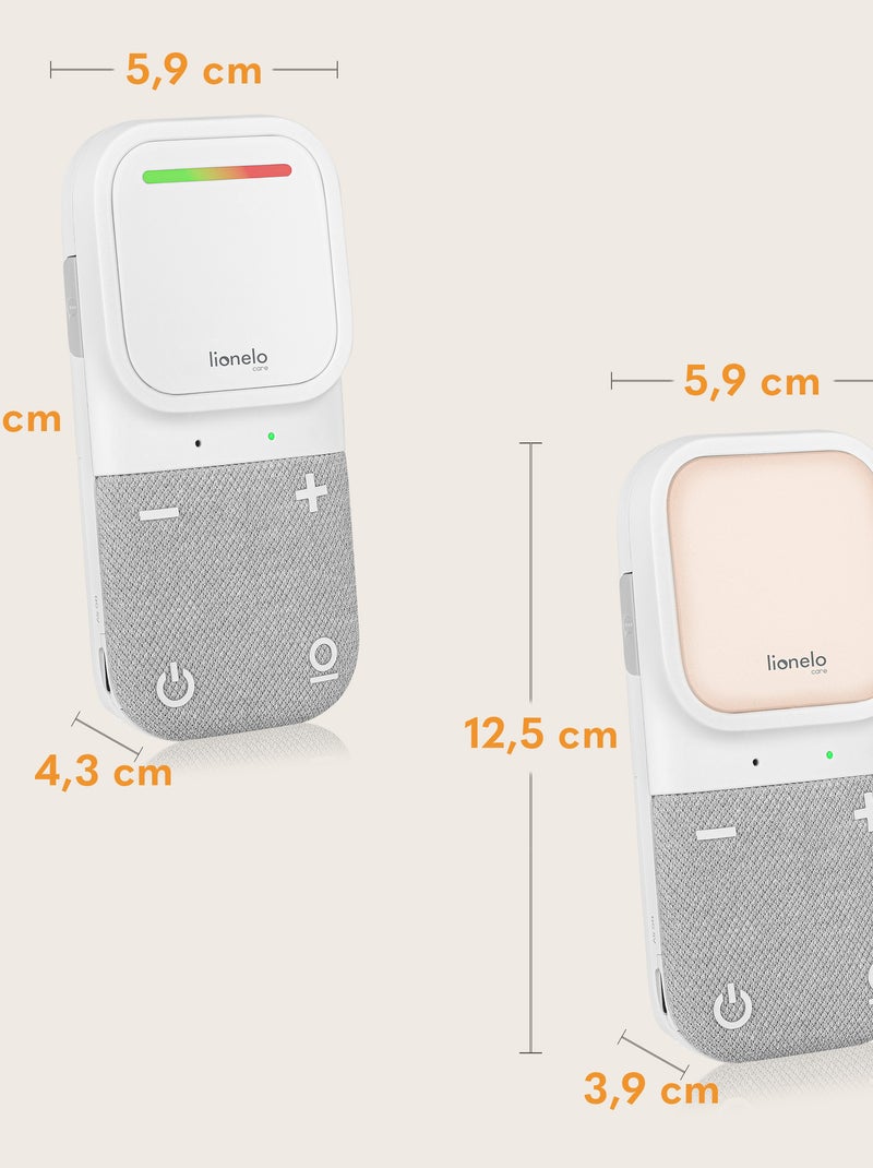 Babyphone audio LIONELO Babyline 2.2 - Communication bidirectionnelle - 12h sans fil Blanc - Kiabi