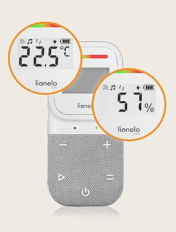 Babyphone audio LIONELO Babyline 2.3 - Communication bidirectionnelle - 10h sans fil - Température