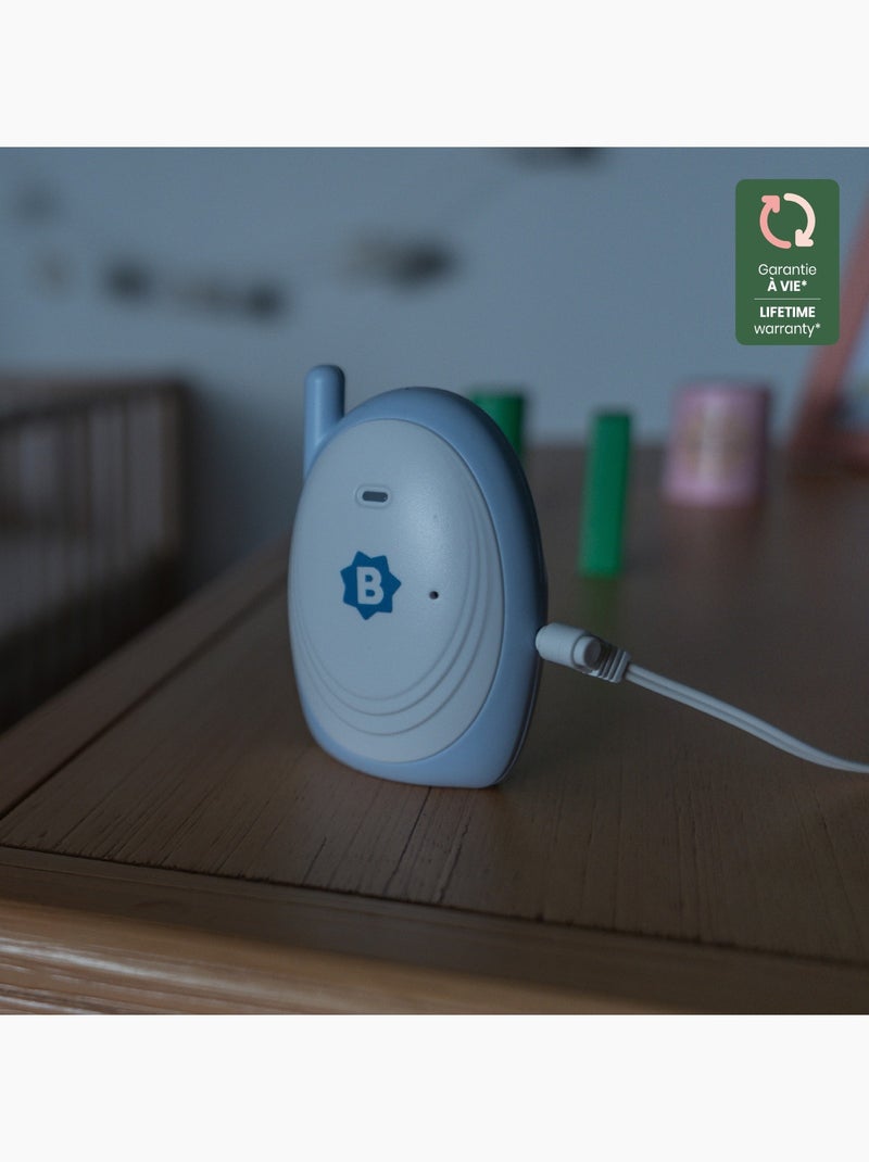 Babyphone Audio portée 300m 'Badabulle' Blanc - Kiabi