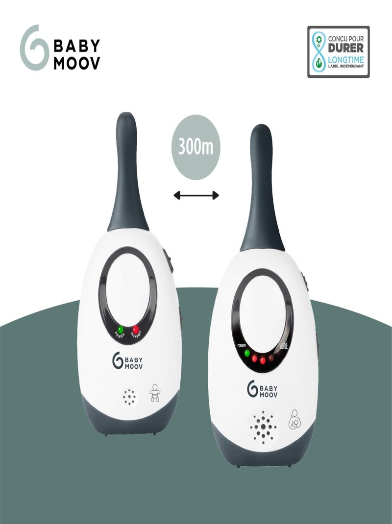 Babyphone Audio portée 300m Simply Care 'Babymoov' Blanc - Kiabi