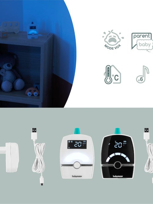 Babyphone audio pour bébé Premium Care, Berceuses, Talkie-Walkie 'Babymoov' - Kiabi