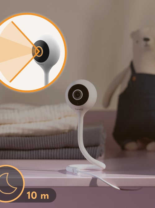 Babyphone LIONELO Babyline Smart - HD - WiFi - Audio Bidirectionnel - Vision nocturne - USB - Kiabi