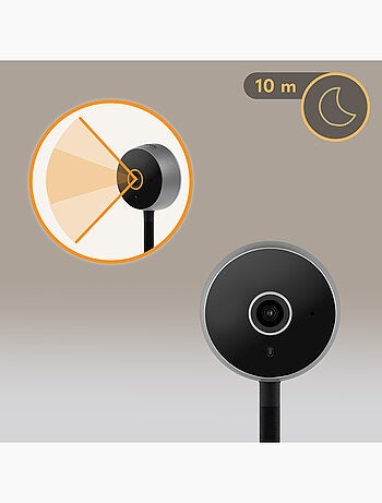Babyphone LIONELO Babyline Smart - HD - WiFi - Audio Bidirectionnel - Vision nocturne - USB