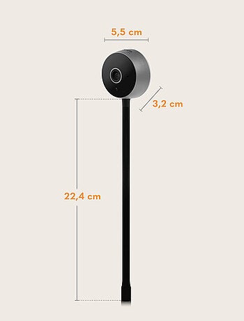 Babyphone LIONELO Babyline Smart - HD - WiFi - Audio Bidirectionnel - Vision nocturne - USB
