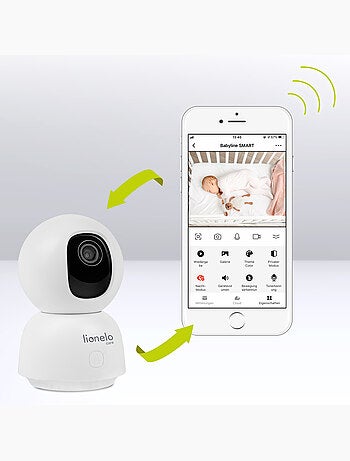 Babyphone LIONELO Babyline View - HD - Audio Bidirectionnel - Vision nocturne