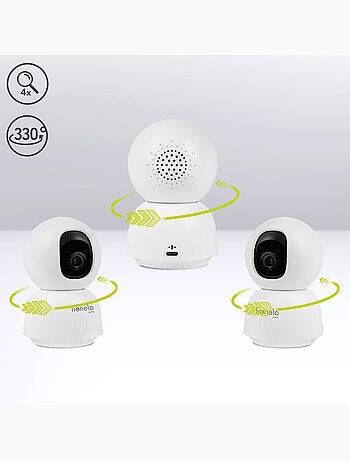Babyphone LIONELO Babyline View - HD - Audio Bidirectionnel - Vision nocturne