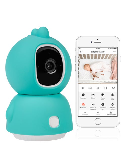Babyphone LIONELO Babyline View - HD - Audio Bidirectionnel - Vision nocturne - Kiabi